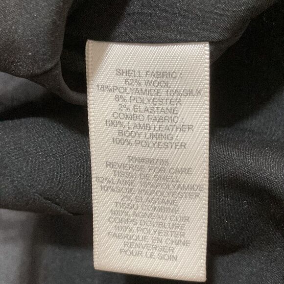 Rebecca Taylor wool and leather shift dress size 12 - Picture 3 of 9